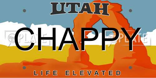 CHAPPY Utah License Plate