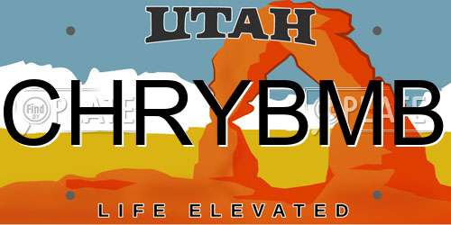 CHRYBMB Utah License Plate