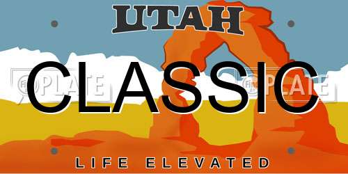 CLASSIC Utah License Plate
