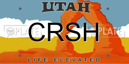 CRSH Utah License Plate