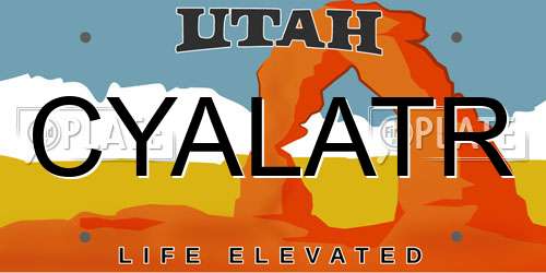 CYALATR Utah License Plate