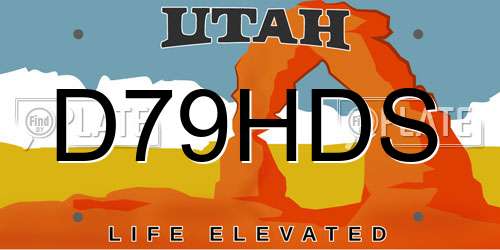 D79HDS Utah License Plate