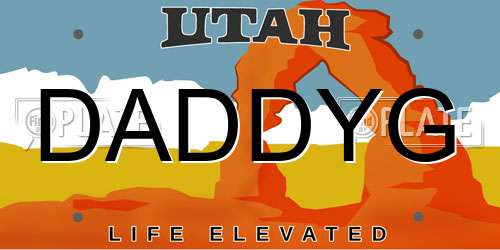 DADDYG Utah License Plate