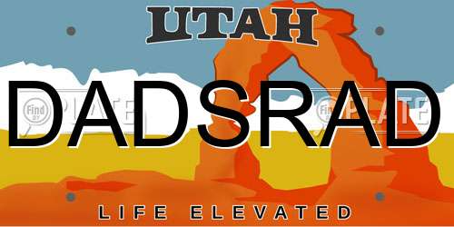 DADSRAD Utah License Plate