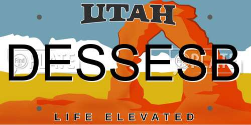 DESSESB Utah License Plate