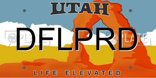 DFLPRD Utah License Plate