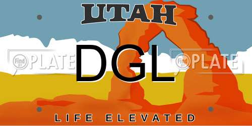 DGL Utah License Plate