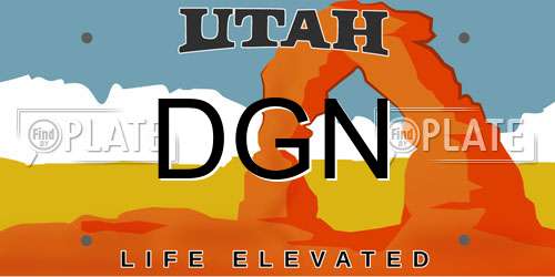 DGN Utah License Plate