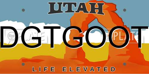 DGTGOOT Utah License Plate