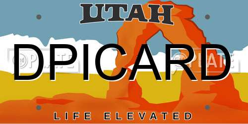 DPICARD Utah License Plate