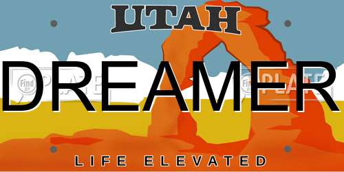 DREAMER Utah License Plate