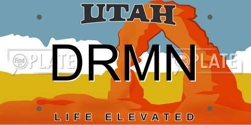 DRMN Utah License Plate