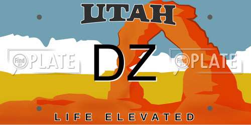 DZ Utah License Plate