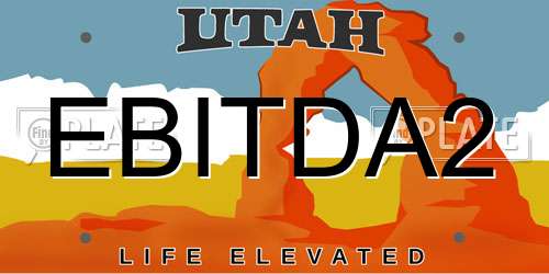 EBITDA2 Utah License Plate