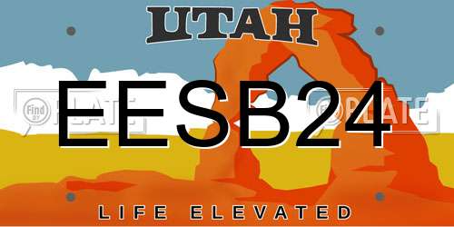 EESB24 Utah License Plate