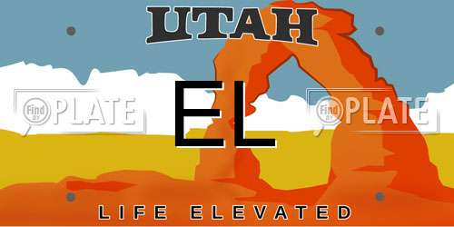 EL Utah License Plate