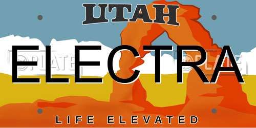 ELECTRA Utah License Plate