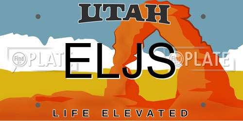 ELJS Utah License Plate