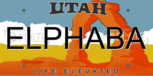 ELPHABA Utah License Plate