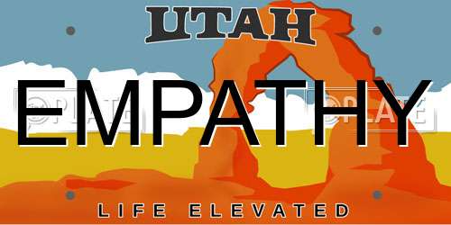 EMPATHY Utah License Plate