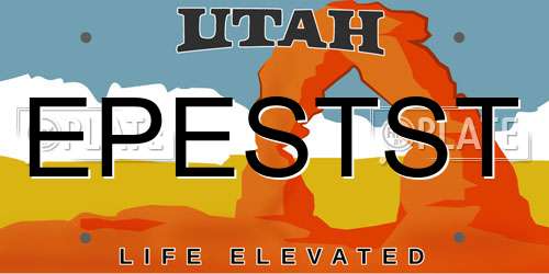 EPESTST Utah License Plate