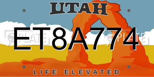 ET8A774 Utah License Plate