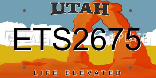 ETS2675 Utah License Plate