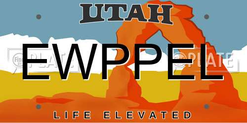 EWPPEL Utah License Plate