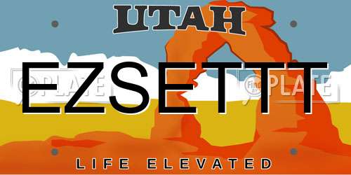 EZSETTT Utah License Plate