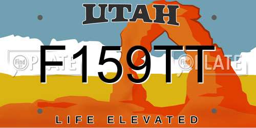 F159TT Utah License Plate