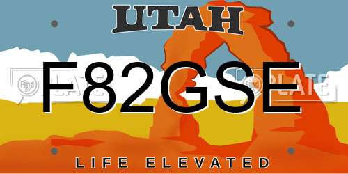 F82GSE Utah License Plate