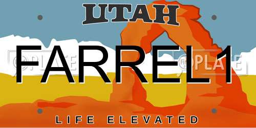 FARREL1 Utah License Plate