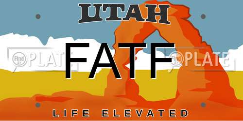 FATF Utah License Plate