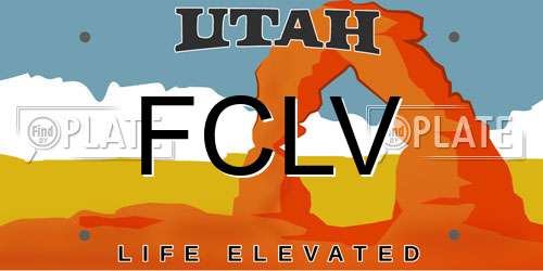 FCLV Utah License Plate