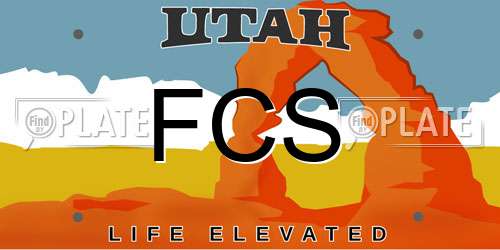 FCS Utah License Plate