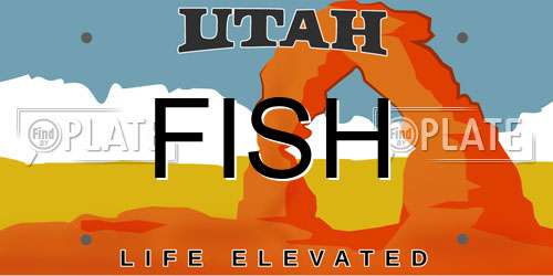 FISH Utah License Plate