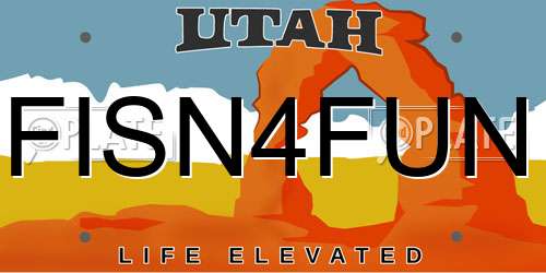 FISN4FUN Utah License Plate
