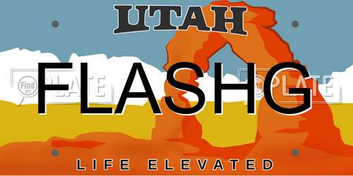 FLASHG Utah License Plate