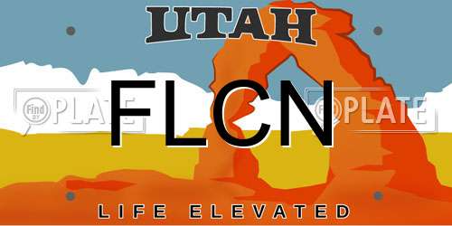 FLCN Utah License Plate