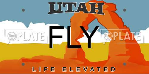 FLY Utah License Plate