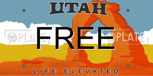FREE Utah License Plate