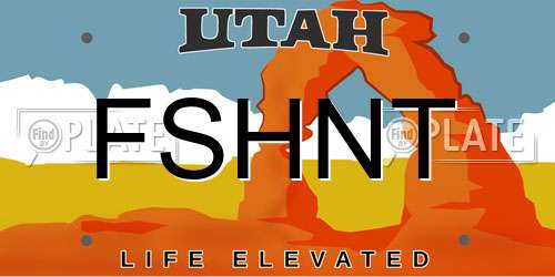 FSHNT Utah License Plate