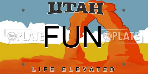 FUN Utah License Plate
