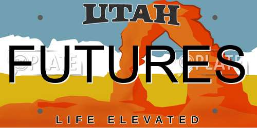 FUTURES Utah License Plate
