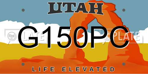 G150PC Utah License Plate