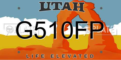 G510FP Utah License Plate