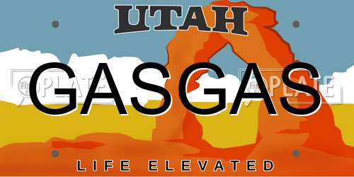 GASGAS Utah License Plate