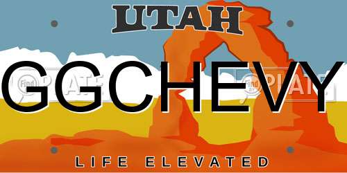 GGCHEVY Utah License Plate