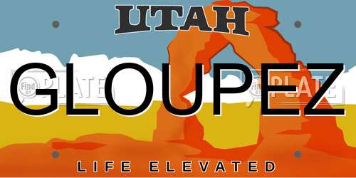 GLOUPEZ Utah License Plate