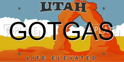GOTGAS Utah License Plate